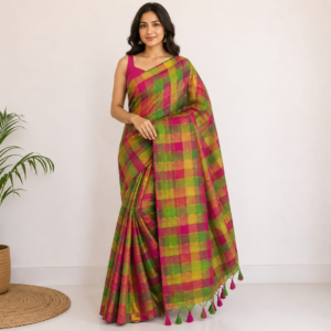 💚 madras checks mul cotton saree 💖